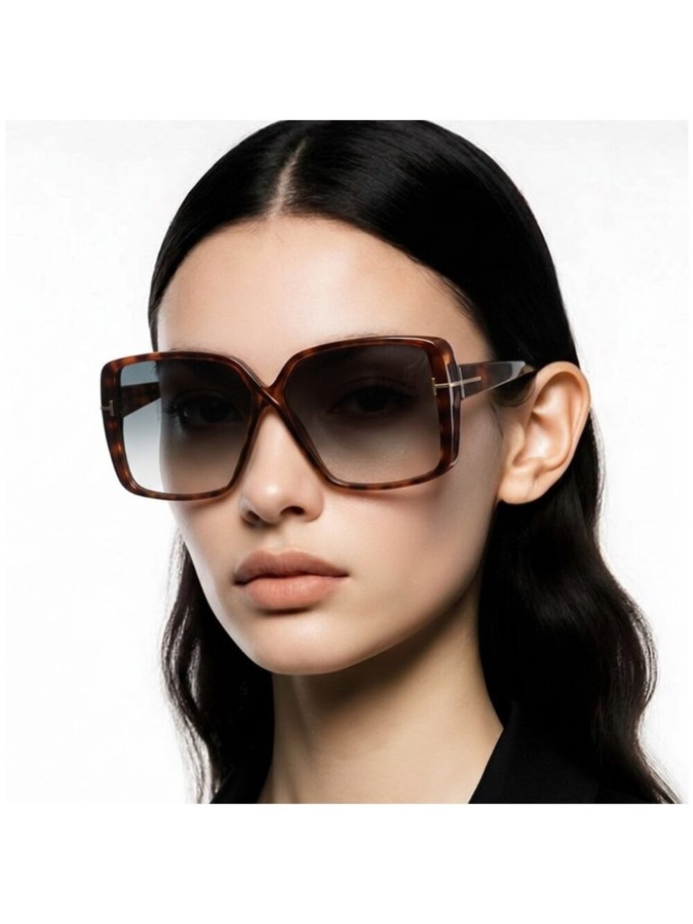 Tom Ford TF1117 Women's Gradient Brown Sunglasses 53p New